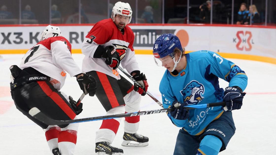 Матч "Барыса" и "Авангарда" в КХЛ 3х3