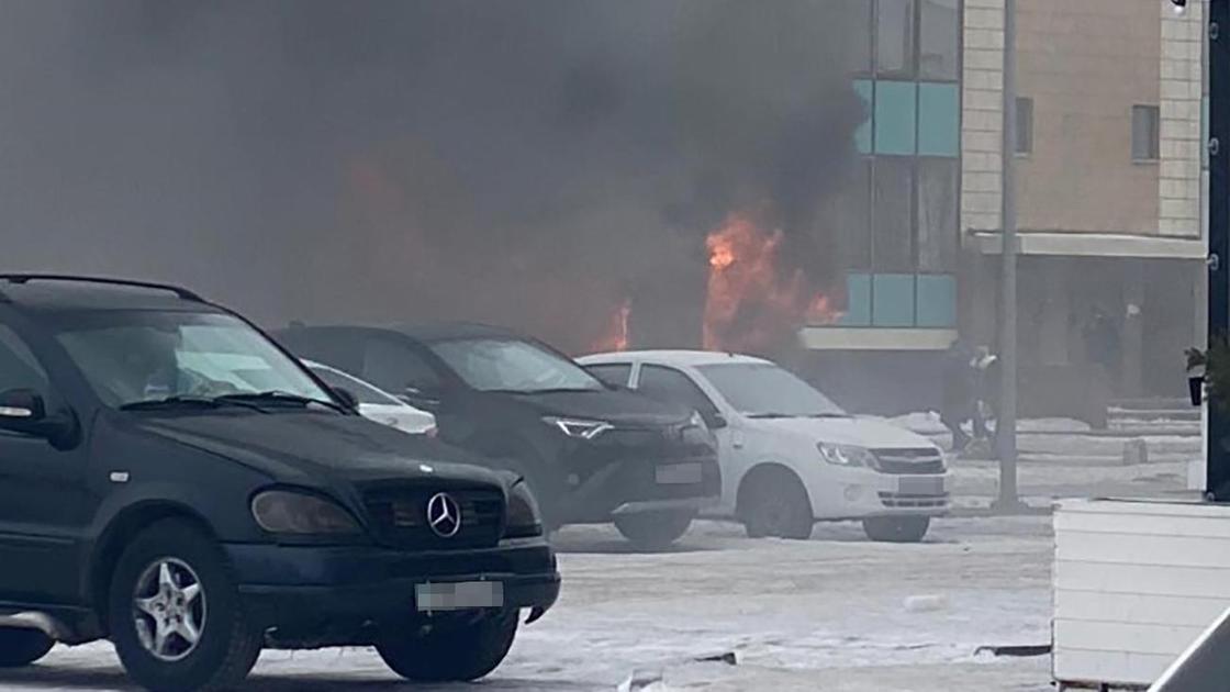 Пожар в Нур-Султане Пожар в Нур-Султане
