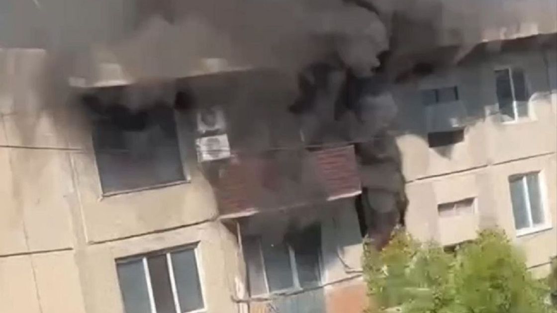 Пожар в пятиэтажном доме