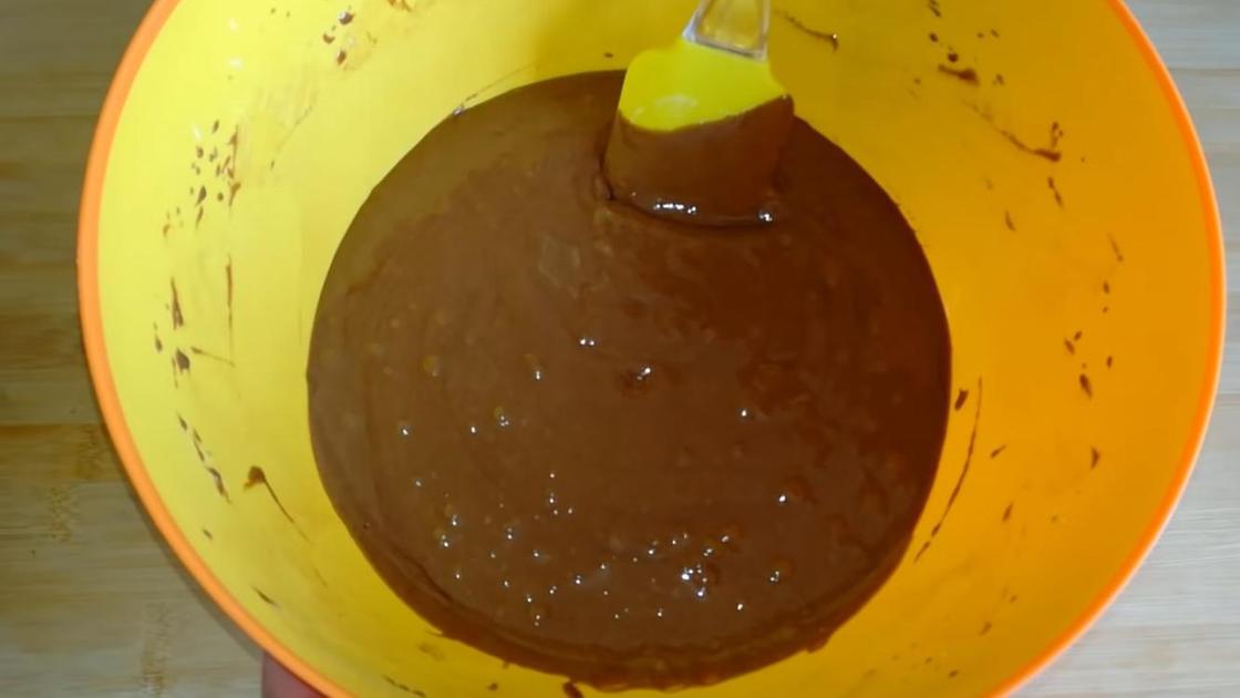 Тесто соединенное с какао-массой