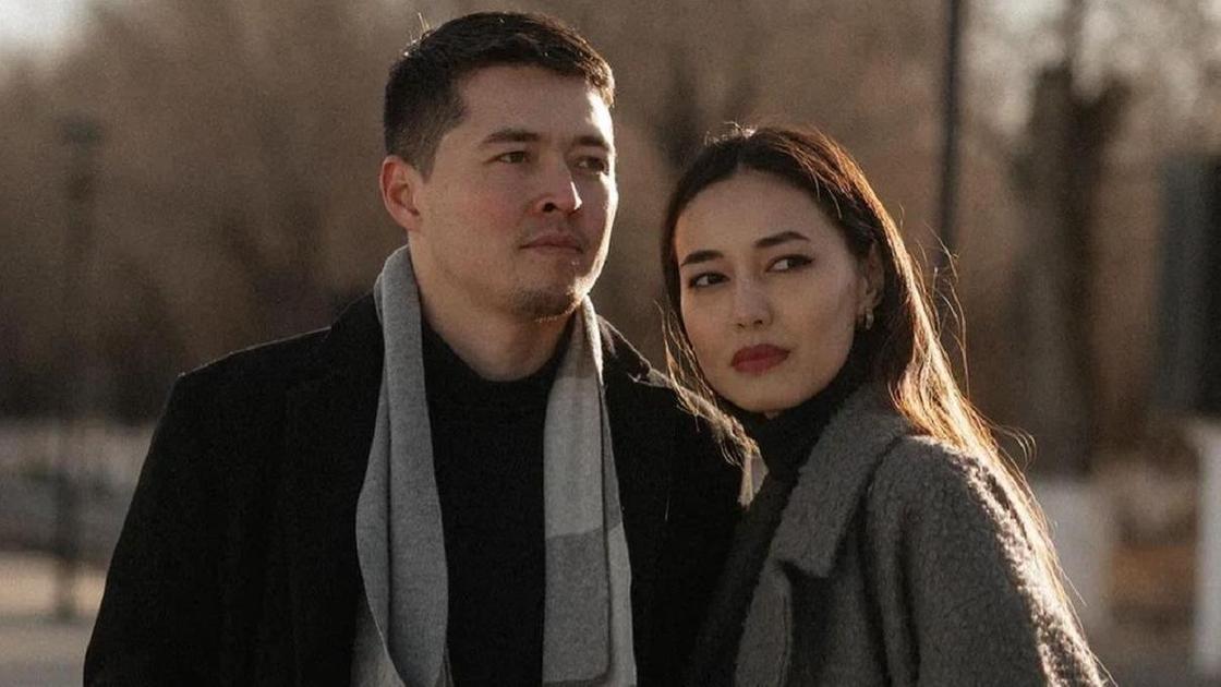 Динара Бактыбаева с супругом