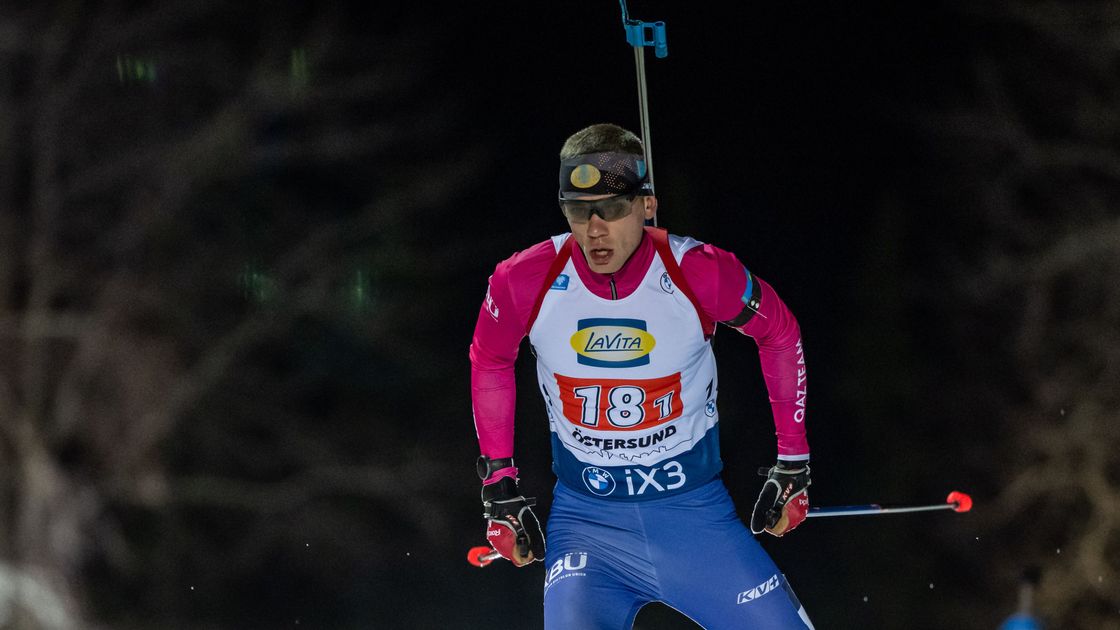 Казахстанский биатлонист Владислав Киреев