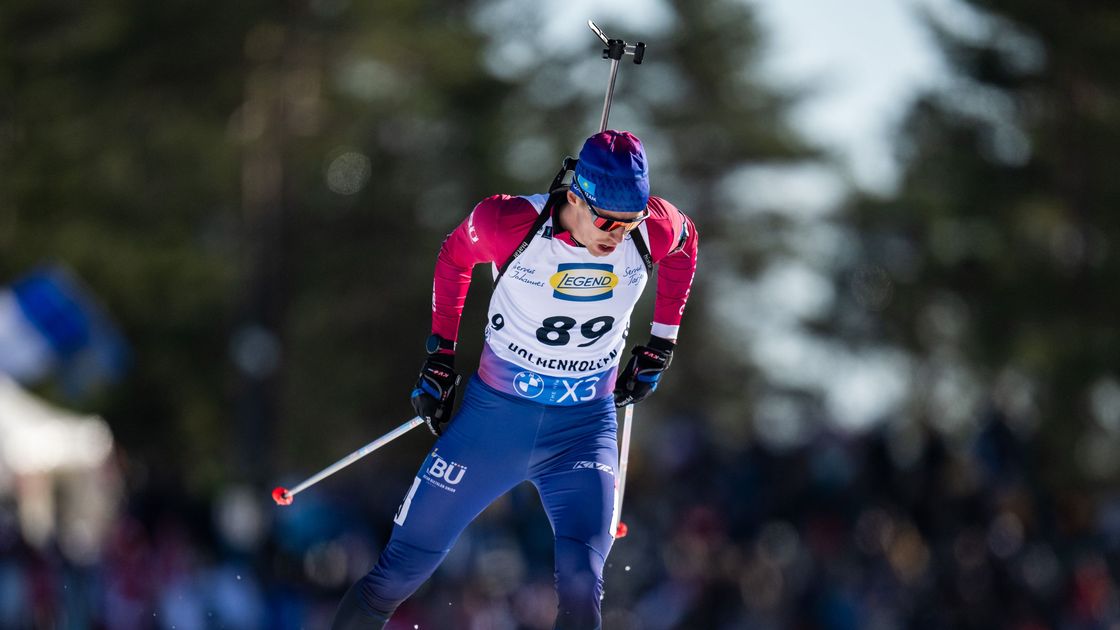 Казахстанский биатлонист Кирилл Бауэр