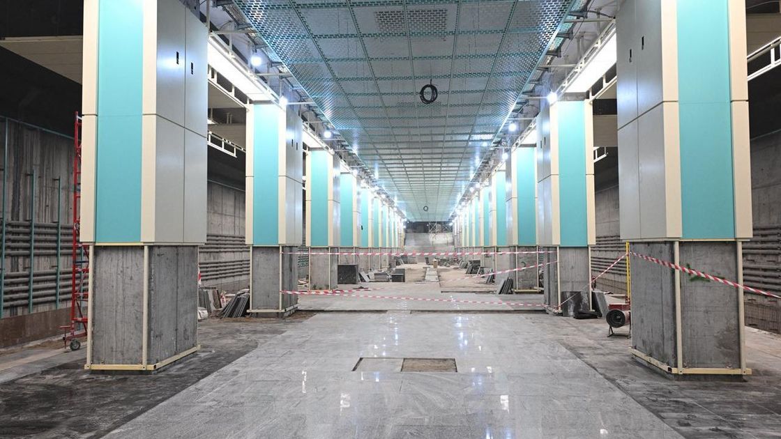 Строительство станции метро