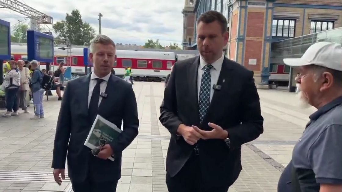 Мужчина плюнул в Петера Мадьяра