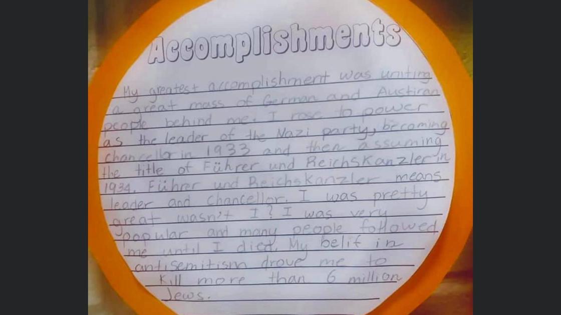 Школьник написал эссе от лица Гитлера