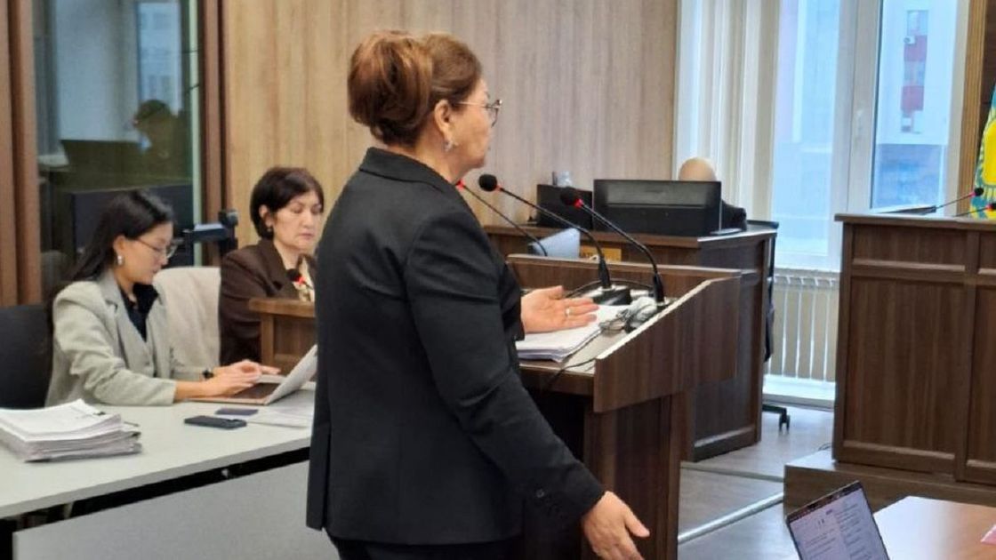 Альмира Нурлыбекова выступает в суде