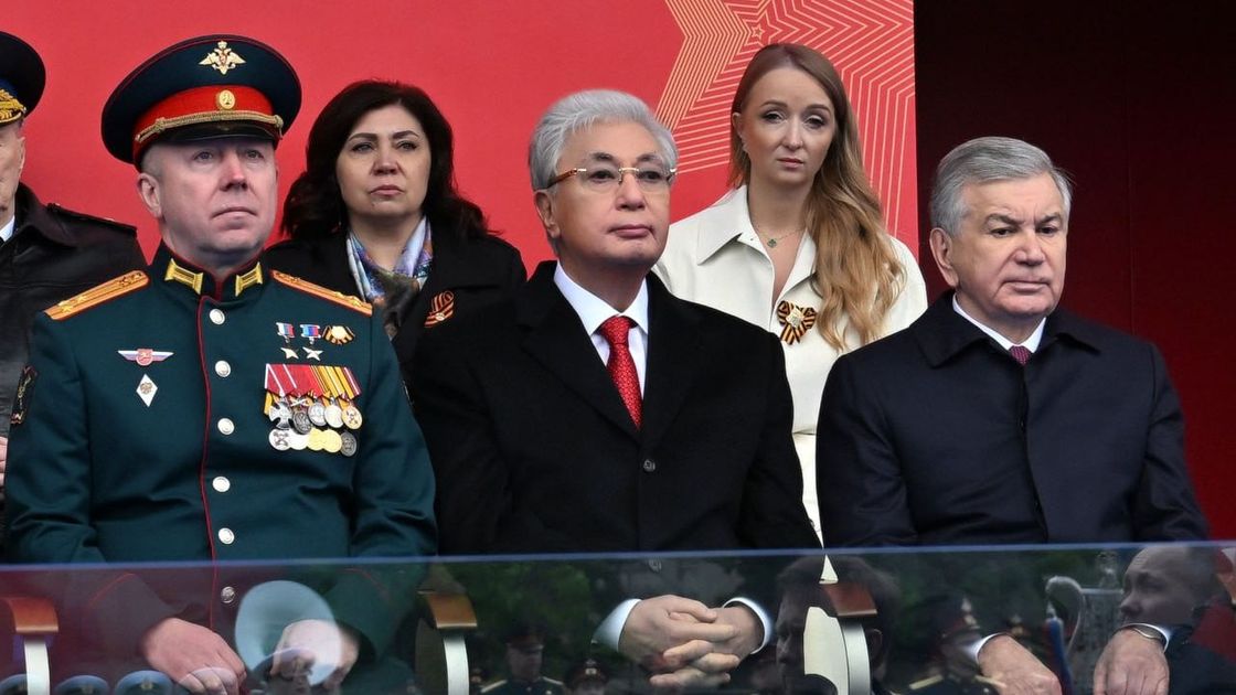 Касым-Жомарт Токаев на параде
