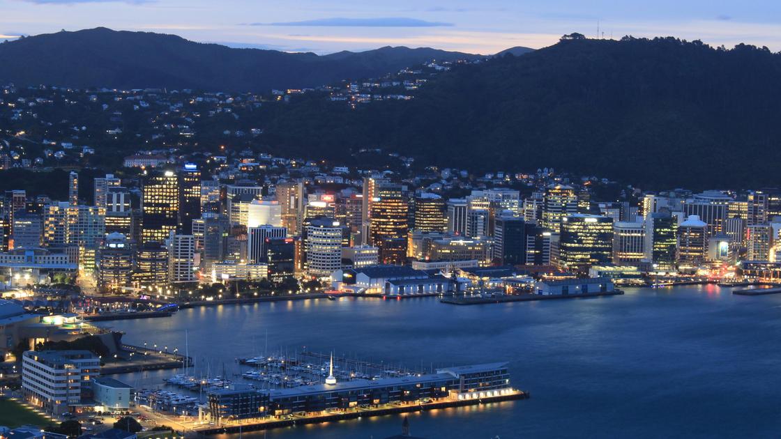 Вид на столицу Новой Зеландии