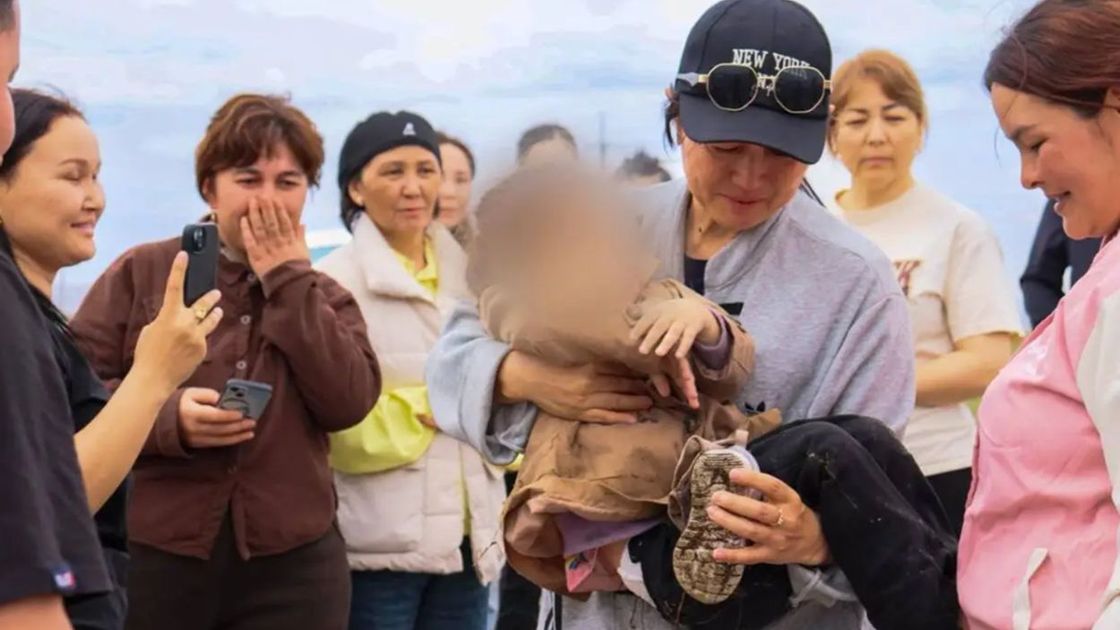 Үйінен шығып кеткен бүлдіршіннің анасымен қауышқан сәті