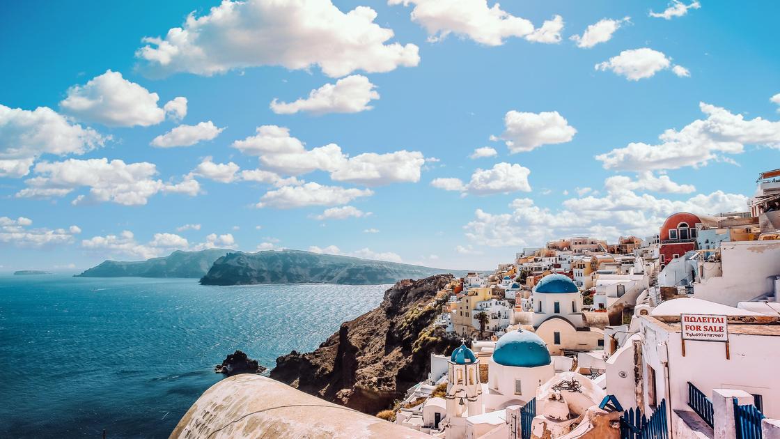 Остров Санторини в Греции