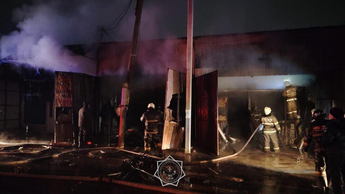 Пожар в Каскелене