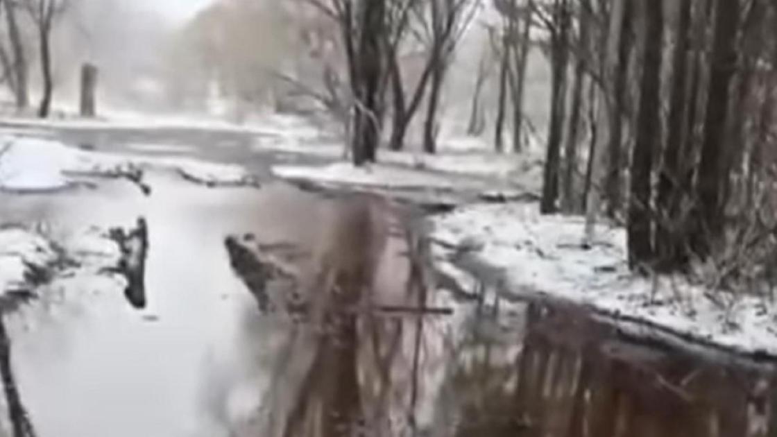 ЦПКиО затопило в Караганде