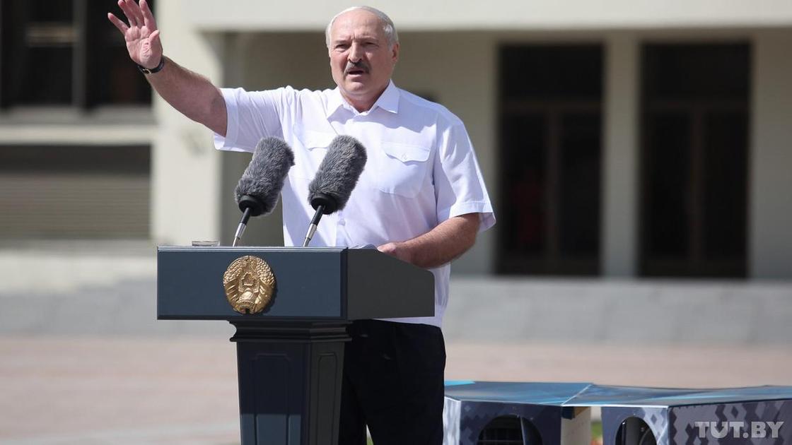 Александр Лукашенко на митинге в свою поддержку