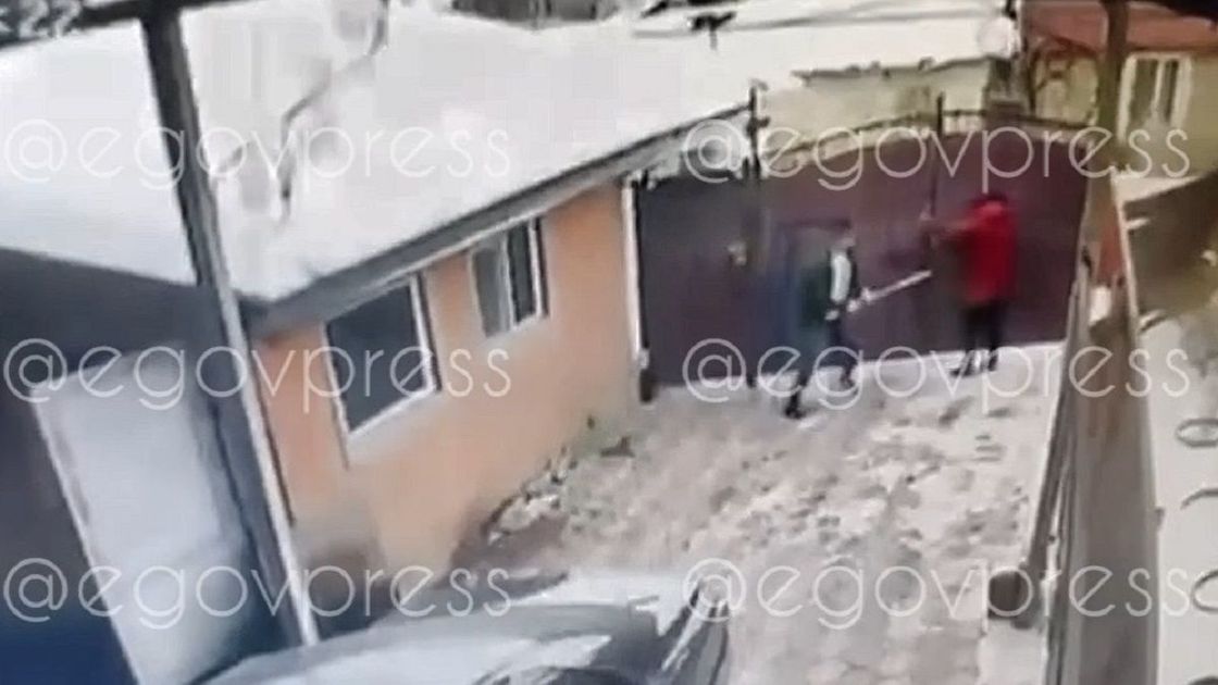 Место происшествия в Каскелене