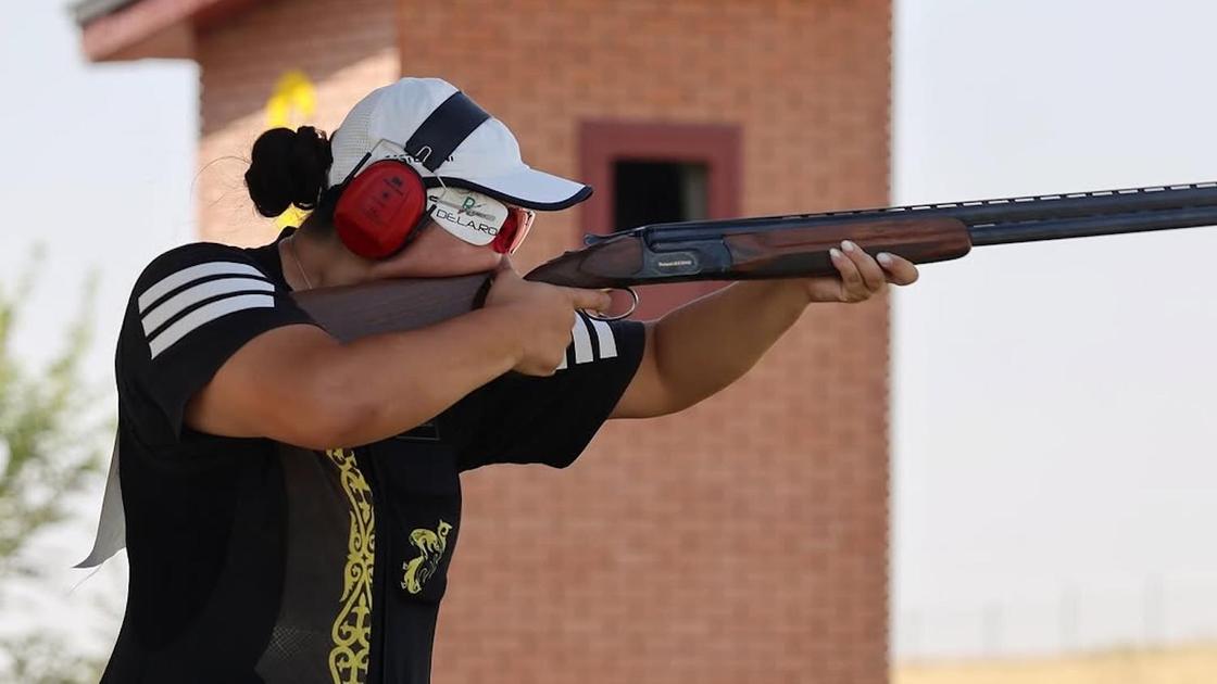 Казахстанская стрелок Айжан Досмагамбетова