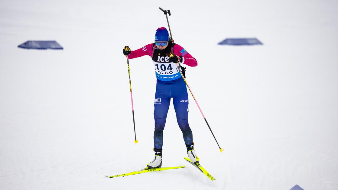 Казахстанская биатлонистка Айша Ракишева