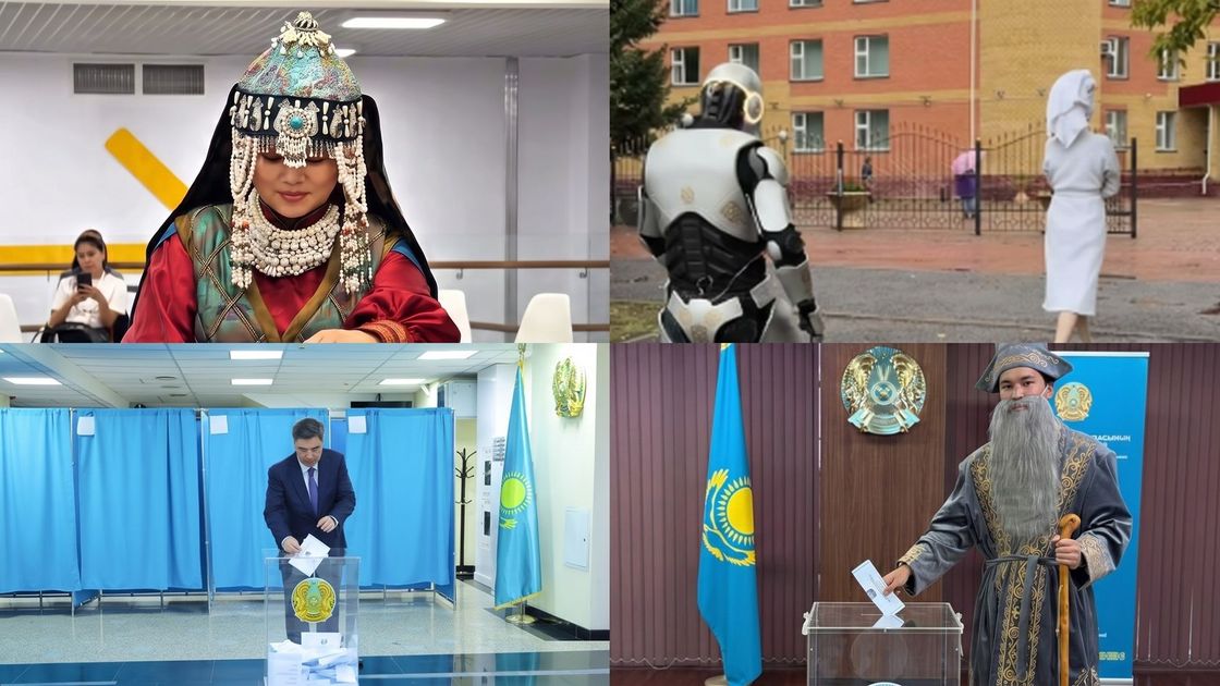 Дауыс беруге келгендер