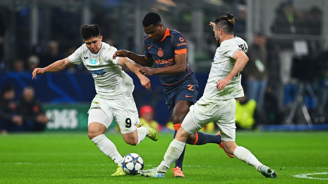 Матч "Интера" и "Кайрата" в ЛЧ