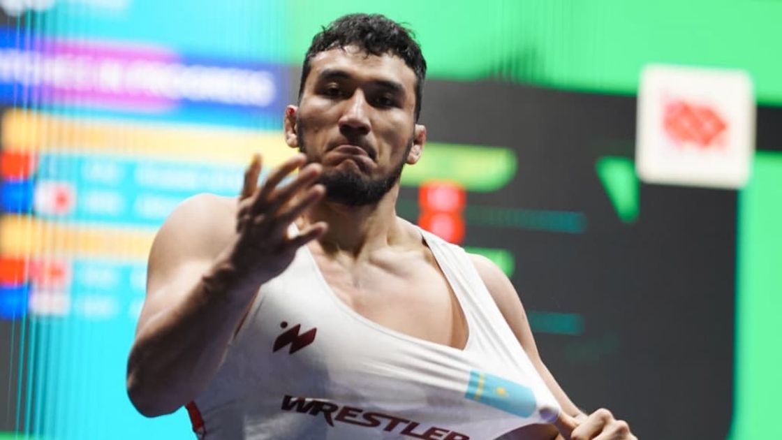 Казахстанский борец Ризабек Айтмухан