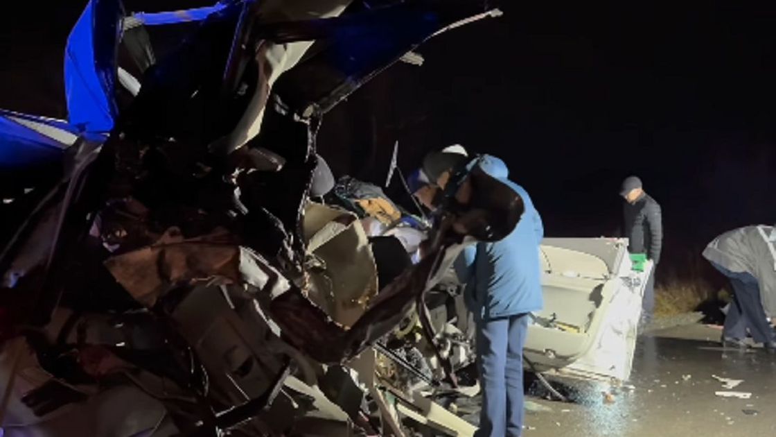 Полиция работает на месте ДТП