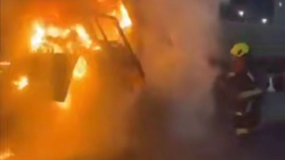 Грузовое авто сгорело в Астане