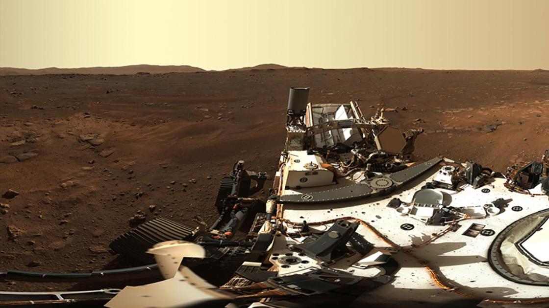 Снимок поверхности Марса с марсохода
