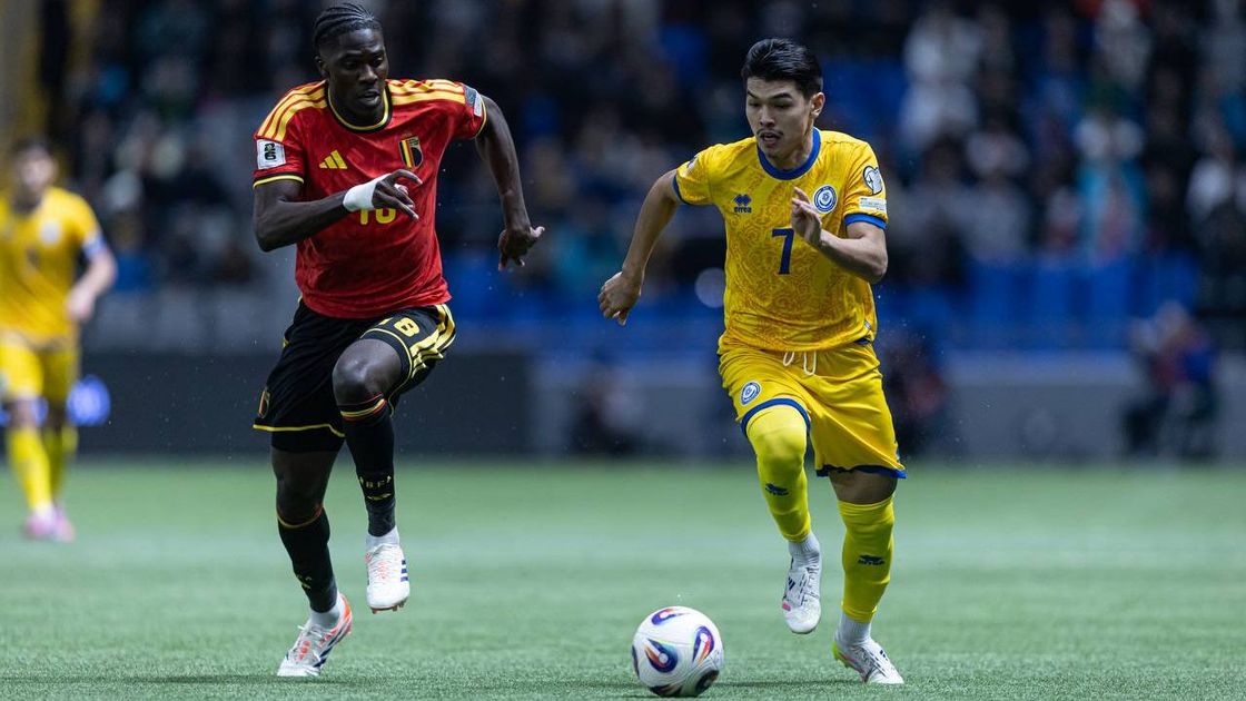 Матч "Казахстан" - "Бельгия"