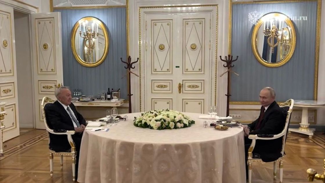 Назарбаев и Путин в Кремле