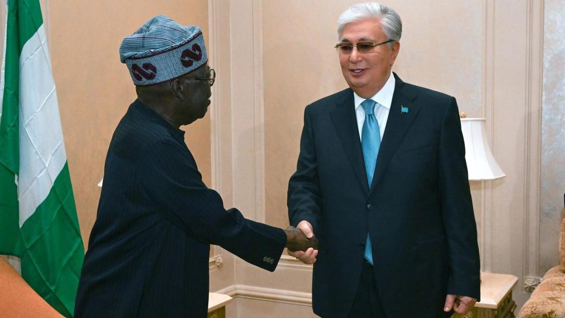 Касым-Жомарт Токаев и Бола Ахмед Тинубу