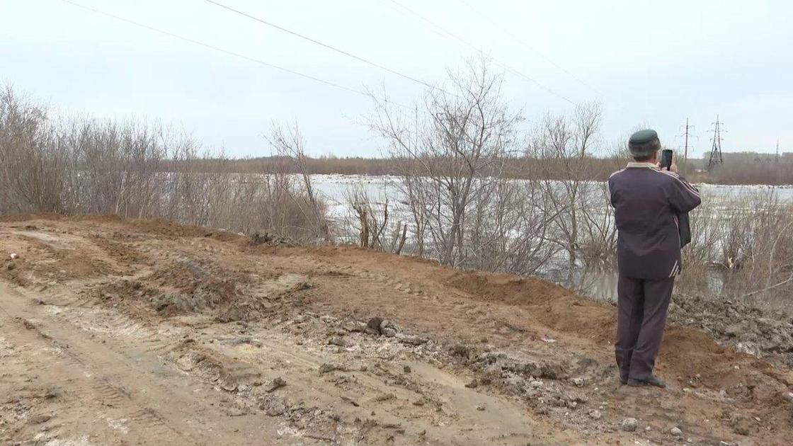 Восстановление дамбы в Петропавловске