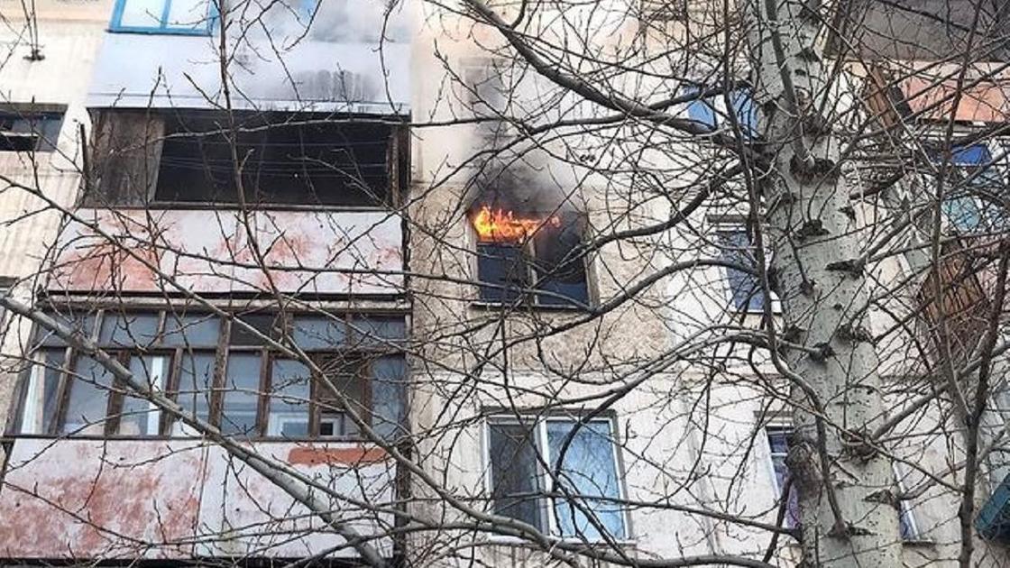 Пожар произошел в квартире