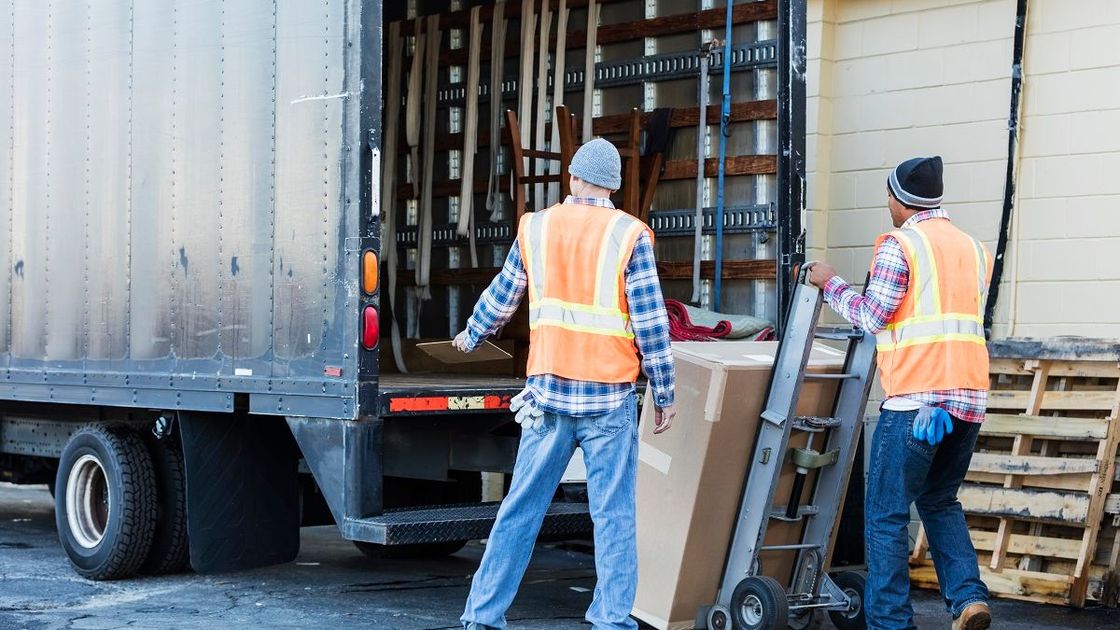 Разгрузка газели