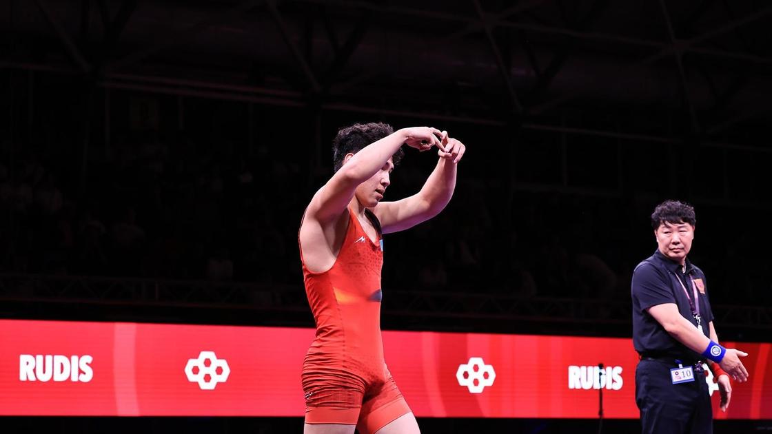 Казахстанский борец греко-римского стиля Диас Сейткалиев