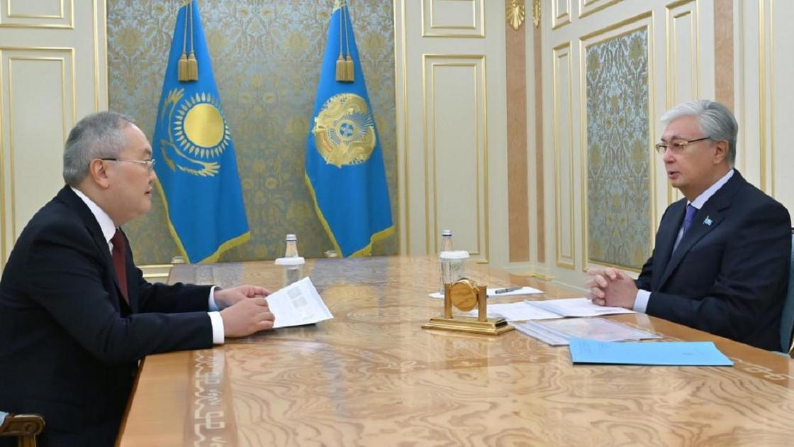 Касым-Жомарт Токаев и Жанат Элиманов.