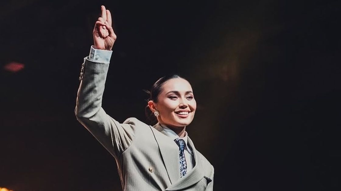 Казахстанская девушка-боксер Балауса Муздиман