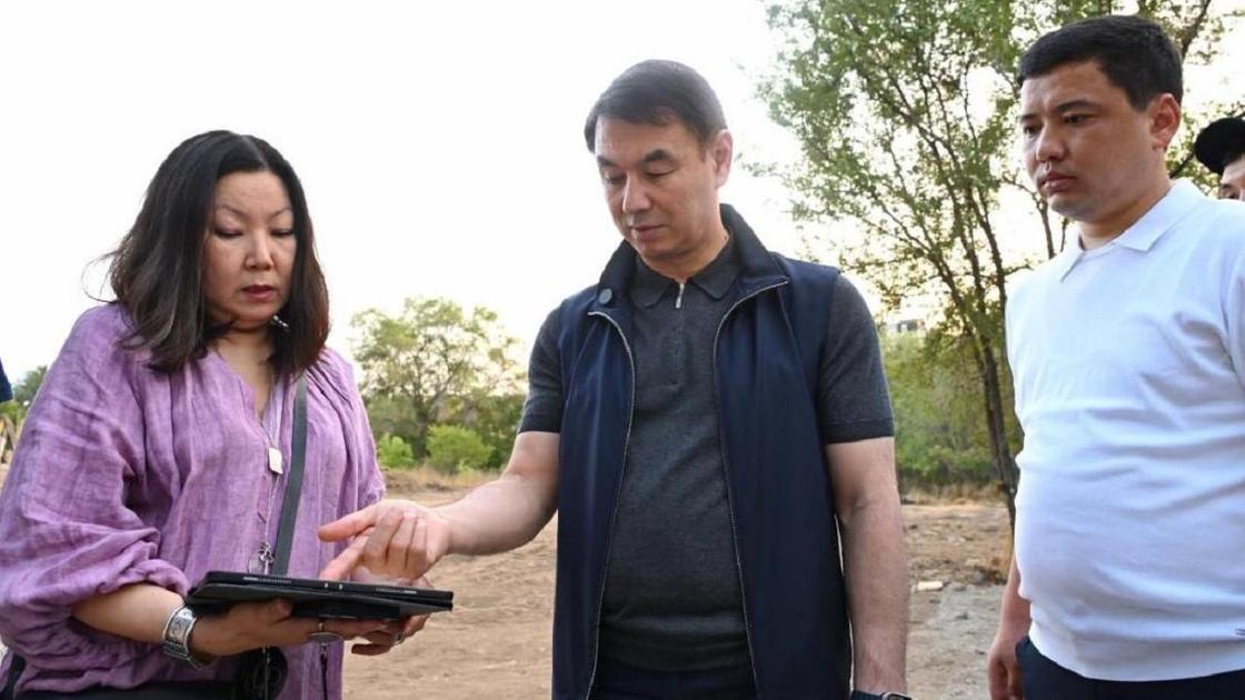 Дархан Сатыбалды во время объезда