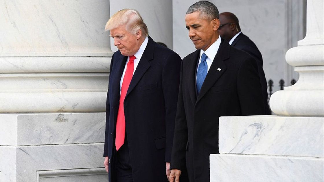 Дональд Трамп и Барак Обама