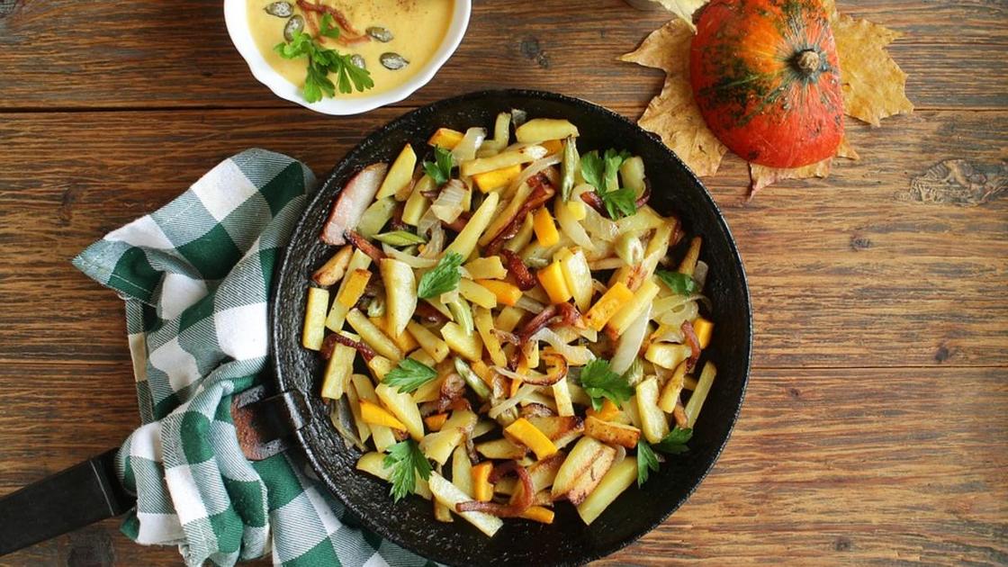 Жареная картошка Жареная картошка
