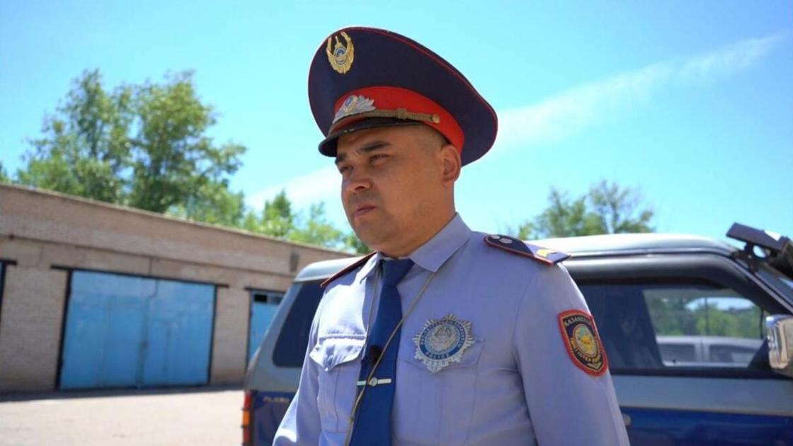 Полицейский из Аркалыка Аман Оспанов