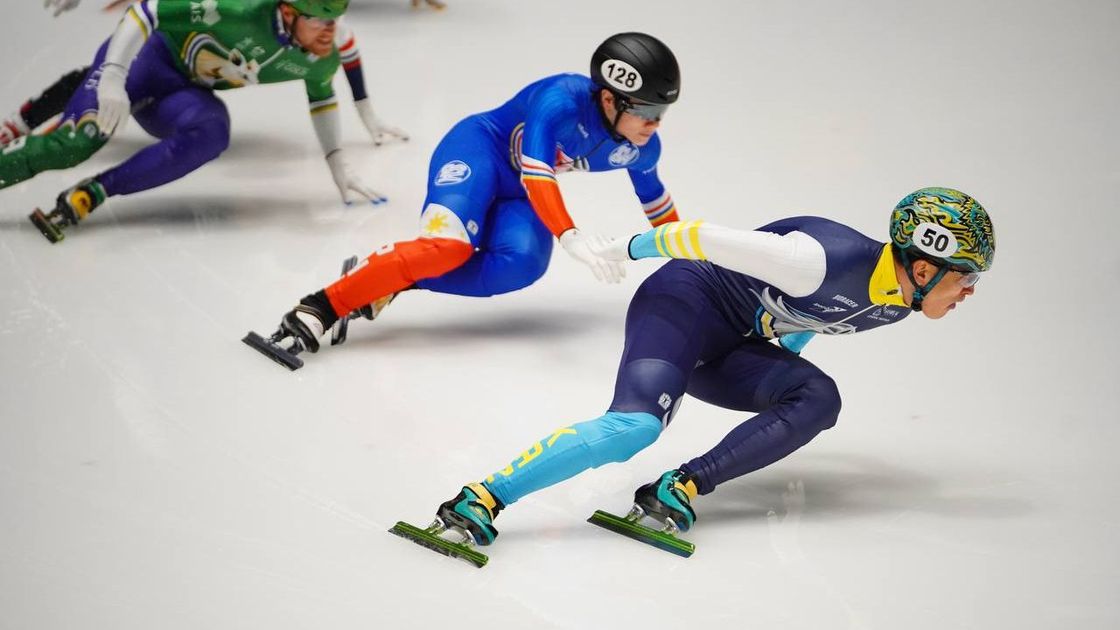 Казахстанский шорт-трекист Абзал Ажгалиев