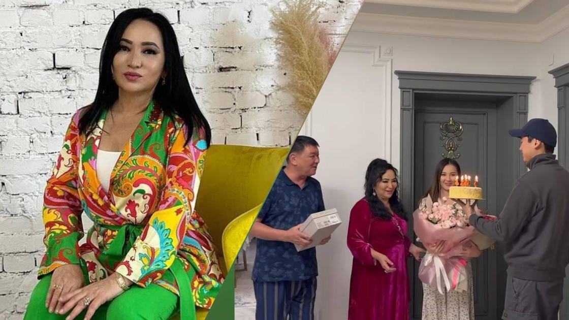 Гульзира Айдарбекова с семьей