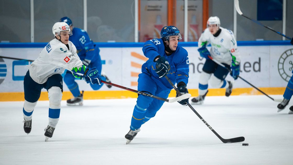 Матч сборных Казахстана и Словении по хоккею на МЧМ