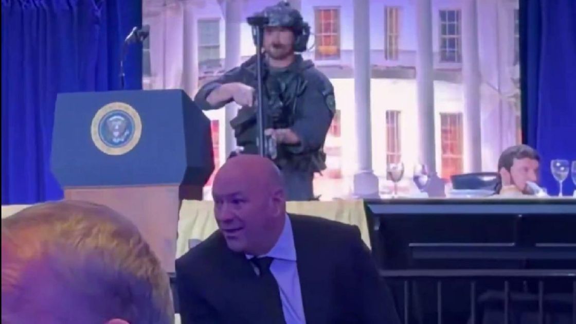 Дана Уайт на ужине, где произошла стрельба