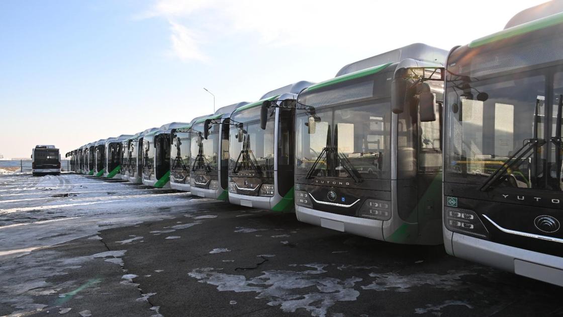 Новые автобусы в Алматы