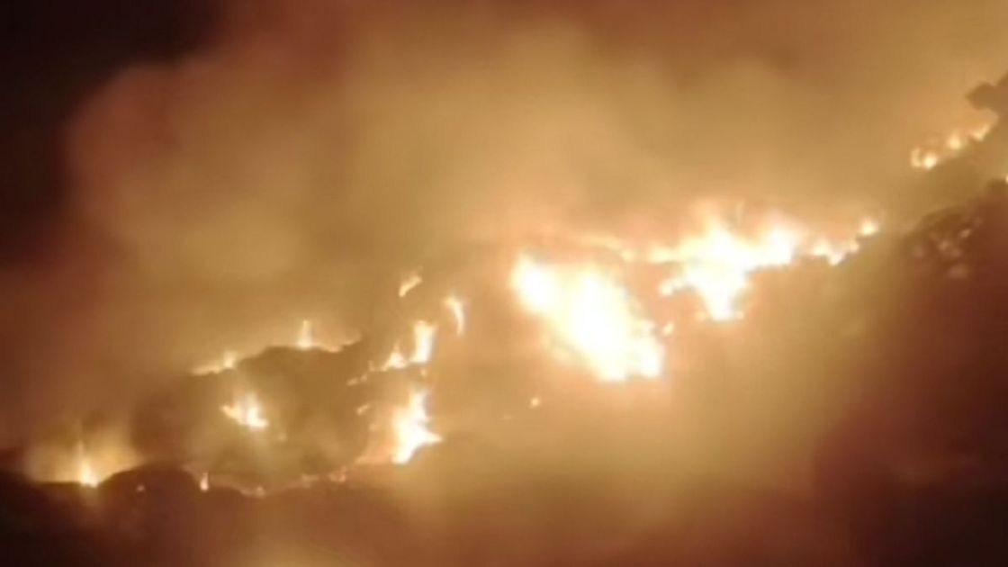 Пожар на свалке