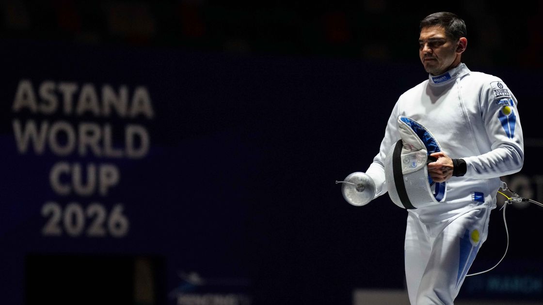 Казахстанский фехтовальщик Руслан Курбанов