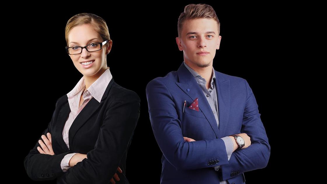 Sebevědomá holka a kluk