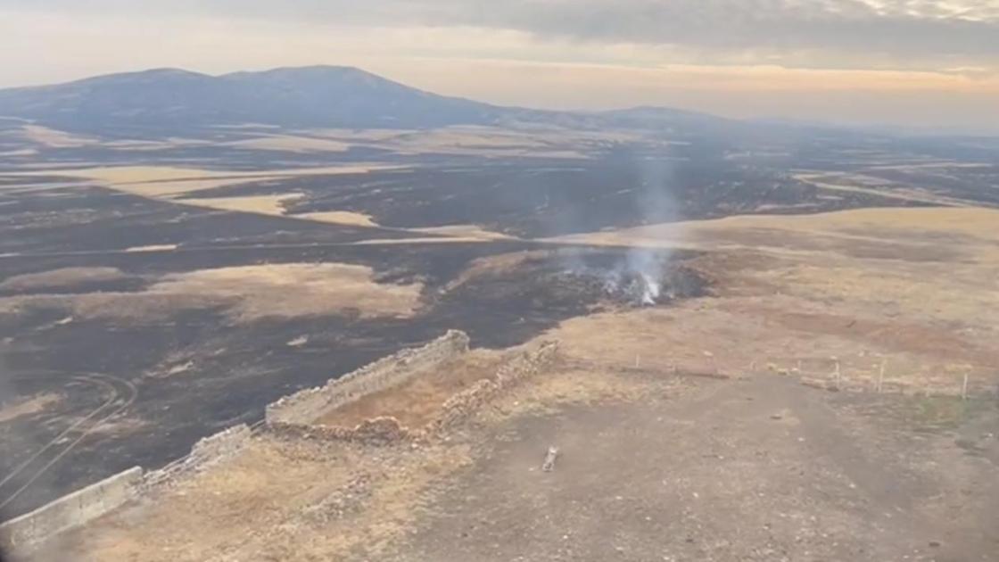 Пожар в Карагандинской области