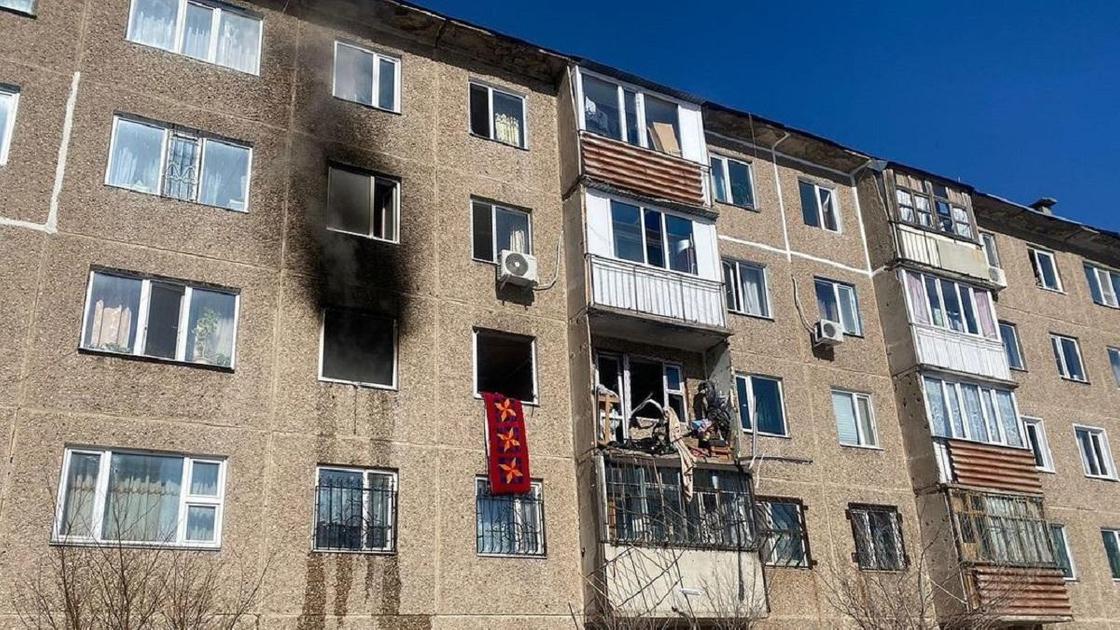 Взрыв в доме в Темиртау